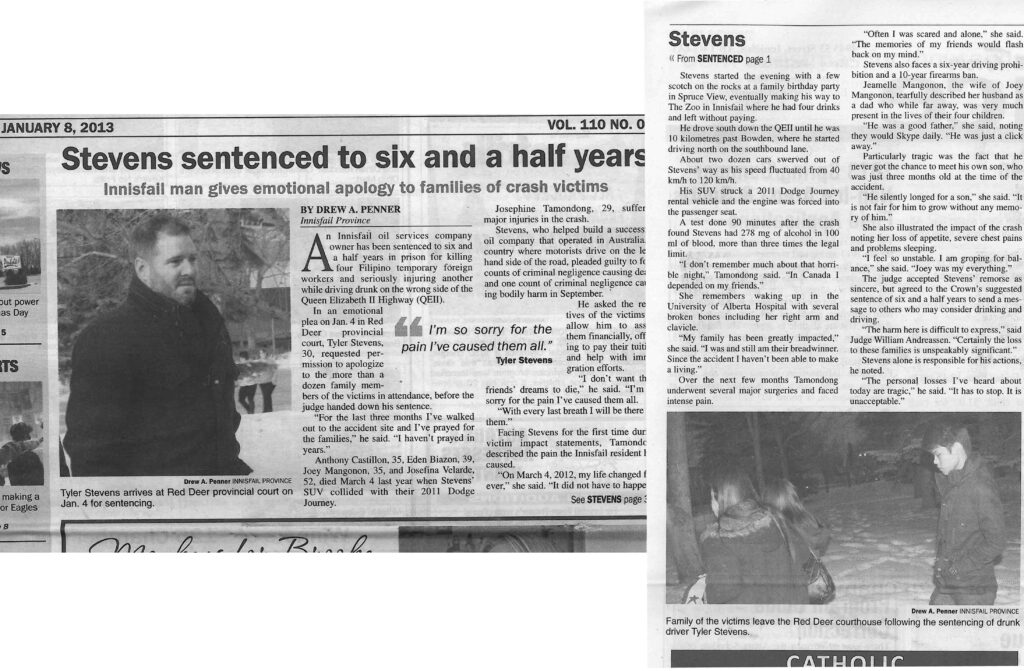 1 - Stevens sentenced