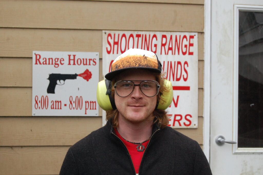 at the gun range