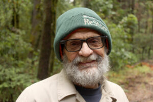 at the landslide site